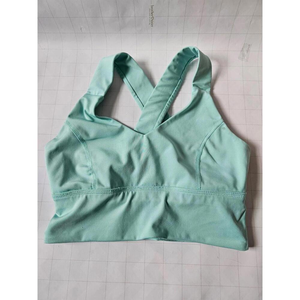 Avia Women's Sports Bra S Mint Green Crossback Racerback
